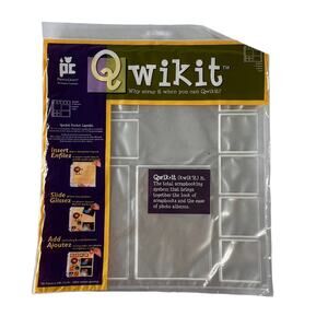 QWIKIT Scrapbooking Pocket Pages 12x12 11 Pocket Layout 4 Pack NEW Sealed